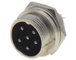 Βύσμα Μικροφώνου 6 Pin Αρσενικό για Panel Μεταλλικό LZ310