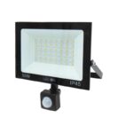 LED On QY-2604 Προβολέας LED 50W με Ανιχνευτή Κίνησης 4000lm IP45 Ψυχρό Λευκό 6500K Μαύρος 02.001.1280