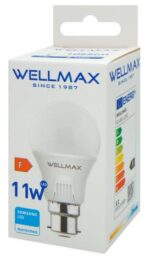 Λάμπα LED A60 B22 11W Ψυχρό Λευκό 6500K 1055lm 220° Wellmax 02.001.1292 - Image 2
