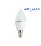 Λάμπα LED Κερί E14 8W Ψυχρό Λευκό 6500K 720lm 220° Wellmax 02.001.1304