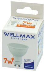 Λάμπα LED GU10 7W Θερμό Λευκό 3000K 630lm 120° Wellmax - Image 2