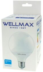 Λάμπα LED G120 E27 18W Θερμό Λευκό 3000K 1600lm 230° Wellmax 02.001.1390 - Image 2