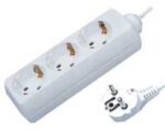 Πολύπριζο 3 Θέσεων, Καλώδιο 3m 3x1.5mm² Λευκό G03