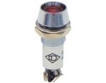 Ενδεικτική Λυχνία LED Κόκκινη Φ12mm 230VAC/DC με Faston AD22C-12T