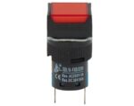Ενδεικτική Λυχνία Neon Κόκκινη Φ16mm 230VAC IP40 με Ακροδέκτες Κόλλησης Xindali SDL16-FXD/R