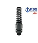 Στυπιοθλίπτης με Σπιράλ Καλωδίου Τρύπα Φ12.5mm, Καλώδιο Φ6.5mm Πλαστικός Μαύρος KSS EG7SR