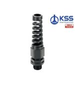 Στυπιοθλίπτης με Σπιράλ Καλωδίου Τρύπα Φ12.5mm, Καλώδιο Φ6.5mm Πλαστικός Μαύρος KSS EG7SR
