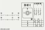 Διακόπτης Περιστροφικός 1-0-2, 2 Επαφών NO 16A 250VAC Φ48mm με Πλάκα 50x50mm Kedu ZH-HC-2-01 - Image 4