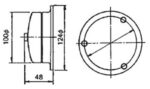 Μηχανικό Κουδούνι 12VDC 105dB IP40 Φ124x48mm Κόκκινο KZE BL-100 - Image 2