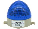 Φάρος LED 12VDC Μπλε Strobe Εφέ Φ75x85mm CNTD C-3072