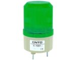 Φάρος LED 12VDC Πράσινος Flashing Εφέ Φ85x160mm CNTD C-1101