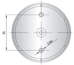 Φάρος Xenon 24VDC Κόκκινος Strobe Εφέ IP65 Φ74.5x52mm AuerSignal XB2 - Image 3