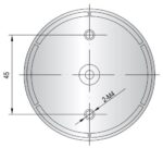 Φάρος Xenon 230VAC Μπλε Strobe Εφέ IP65 Φ74.5x52mm AuerSignal XB2 - Image 3