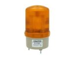 Φάρος LED 12/24VDC & 230VAC Πορτοκαλί με Επιλογή Περιστρεφόμενου, Flashing ή Σταθερά Αναμμένου Εφέ Φ85x155mm CNTD C-1101