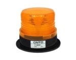 Φάρος LED 230VAC Πορτοκαλί Strobe Εφέ Φ96x127mm CNTD C-5095