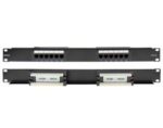 Patch Panel 12 Ports Cat.5e UTP 1U για Rack 19" με Τερματισμό Krone Safewell 04.024.0051