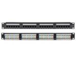 Patch Panel 24 Ports Cat.5e UTP 1U για Rack 19" με Τερματισμό Krone Lancom 04.024.0052