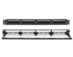 Patch Panel 24 Ports Cat.5e UTP 1U για Rack 19" με Τερματισμό Krone & Οδηγό Καλωδίων Safewell 04.024.0068