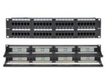 Patch Panel 48 Ports Cat.6A UTP 2U για Rack 19" με Τερματισμό Krone & Οδηγό Καλωδίων Safewell 04.024.0071
