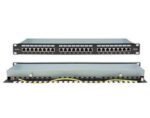 Patch Panel Θωρακισμένο 24 Ports Cat.5e FTP 1U για Rack 19" με Τερματισμό Krone & Οδηγό Καλωδίων Safewell 04.024.0072