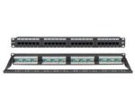 Patch Panel 24 Ports Cat.6A UTP 1U για Rack 19" με Τερματισμό Krone & Οδηγό Καλωδίων Safewell 04.024.0074