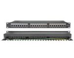Patch Panel Θωρακισμένο 24 Ports Cat.5e STP 1U για Rack 19" με Τερματισμό Krone & Οδηγό Καλωδίων SUT 04.024.0079