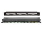 Patch Panel Θωρακισμένο 24 Ports Cat.6 STP 1U για Rack 19" με Τερματισμό Krone & Οδηγό Καλωδίων SUT 04.024.0080