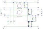 Φίλτρο EMI Τριφασικό 55Α 15kW MF423-3-2D-BS/55 EMIS - Image 3