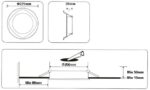 Φωτιστικό Οροφής Χωνευτό LED Φ225cm 18W 1440lm Φυσικό Λευκό 4000K Wellmax 02.031.0075 - Image 2