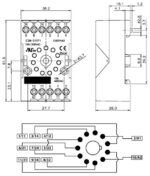 Βάση Ράγας για Ρελέ Τύπου Λυχνίας 11 Pin CSM-S11F1 - Image 2