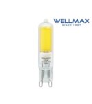 Λάμπα LED G9 230VAC 4W Ψυχρό Λευκό 6500K 500lm 320° Wellmax 02.001.1448