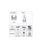 Λάμπα LED G9 230VAC 4W Ψυχρό Λευκό 6500K 500lm 320° Wellmax 02.001.1448 - Image 2