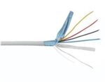 Καλώδιο Συναγερμού 4x0.22mm Χαλκός Επικασσιτερωμένος + Φύλλο Αλουμινίου 1m 02.006.0197