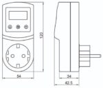 Επιτηρητής Τάσης 3600W / 16A για Προστασία Συσκευών με Ρυθμιζόμενα Όρια Τάσης Reletek KD230S - Image 2