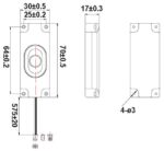 Μεγάφωνο Mini 30x70x17mm 3W 8Ω 90dB 700Hz ±20% EKS EKS3070 - Image 3