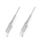 Pully Καλώδιο Ταχείας Φόρτισης Lightning σε USB-C 20W 1m Υφασμάτινο Λευκό MB379