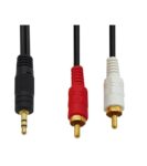 Καλώδιο 3.5mm Stereo Αρσενικό σε 2x RCA Αρσενικά 5m Μαύρο