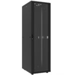 Επιδαπέδιο Rack 19″ 42U Π60xΒ100xY203cm με Γυάλινη Πόρτα Συναρμολογημένο Canovate Inorax Eco CSN-U-9-4260A - Image 3