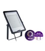 Philips BVP167 Προβολέας LED 200W 22000lm IP65 ΙΚ07 3 Χρωματισμών 3000/4000/6500K Μαύρος 02.001.1500