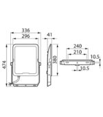 Philips BVP167 Προβολέας LED 200W 22000lm IP65 ΙΚ07 3 Χρωματισμών 3000/4000/6500K Μαύρος 02.001.1500 - Image 3