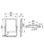 Philips BVP167 Προβολέας LED 20W 2200lm IP65 ΙΚ07 3 Χρωματισμών 3000/4000/6500K Μαύρος 02.001.1497 - Image 3