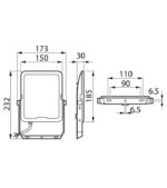 Philips BVP167 Προβολέας LED 50W 5500lm IP65 ΙΚ07 3 Χρωματισμών 3000/4000/6500K Μαύρος 02.001.1498 - Image 3