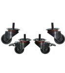 Ρόδες Στήριξης 8.4cm με Φρένο για Racks, Αντοχή 150kg Σετ 4τμχ Canovate 04.022.0412