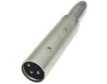 Adaptor XLR 3 Pin Αρσενικό σε 6.3mm Mono Θηλυκό Μεταλλικό JT-2152