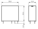 Ρελέ Ηλεκτρομαγνητικό 6VDC 8A 2 Επαφών N.C+N.O. 8 Pin για PCB RP421006 SCHRACK - Image 3