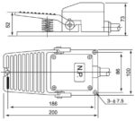 Διακόπτης Ποδός OFF-(ON) SPST 10Α/250VAC Μεταλλικός CNTD CFS-402 - Image 2