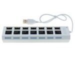 7 Port USB 2.0 HUB Λευκό FL-278