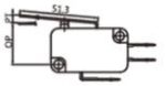 Microswitch Snap Action με Έλασμα 25mm, SPDT 15A/250VAC, Faston Zippy VMN-15S-03C0-BZ - Image 2