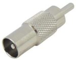 Adaptor RCA Αρσενικό σε Βύσμα Κεραίας TV Αρσενικό Μεταλλικό Ultimax V7917M