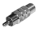 Adaptor F Θηλυκό σε RCA Αρσενικό Μεταλλικό Ultimax V8203